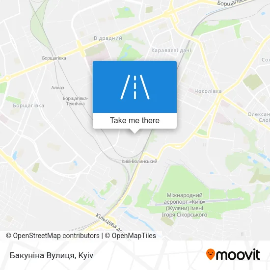 Карта Бакуніна Вулиця