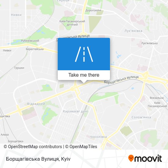 Борщагівська Вулиця map