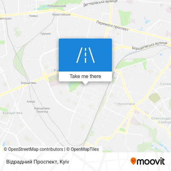 Карта Відрадний Проспект