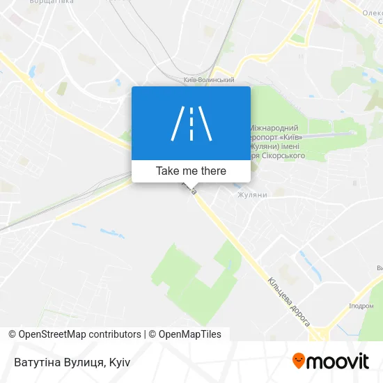 Карта Ватутіна Вулиця