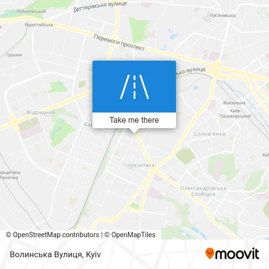 Карта Волинська Вулиця