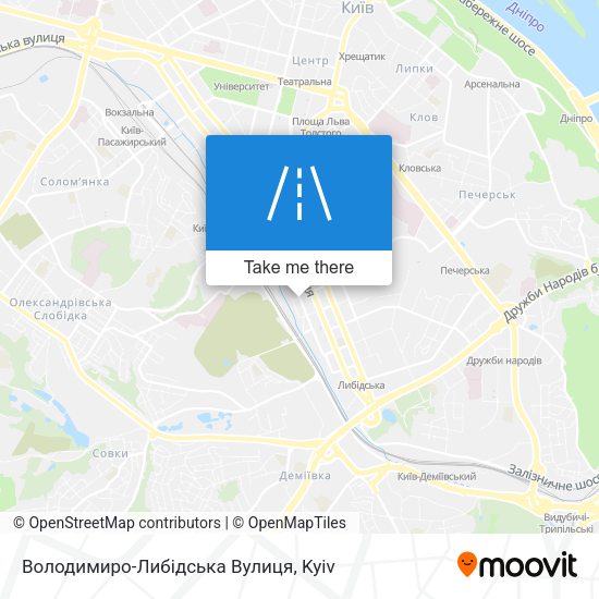 Володимиро-Либідська Вулиця map