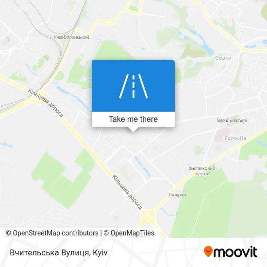 Карта Вчительська Вулиця