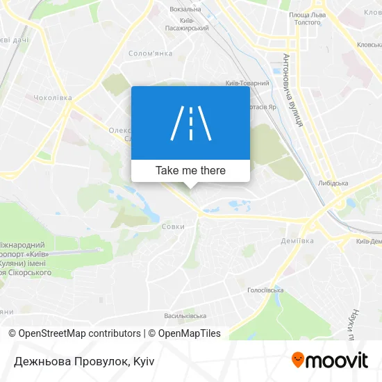 Карта Дежньова Провулок
