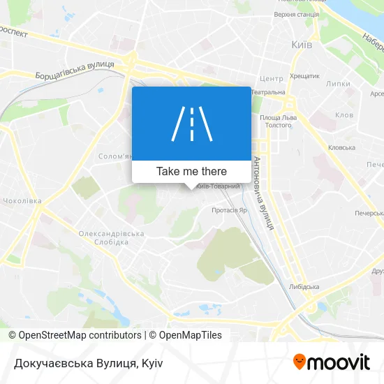 Карта Докучаєвська Вулиця