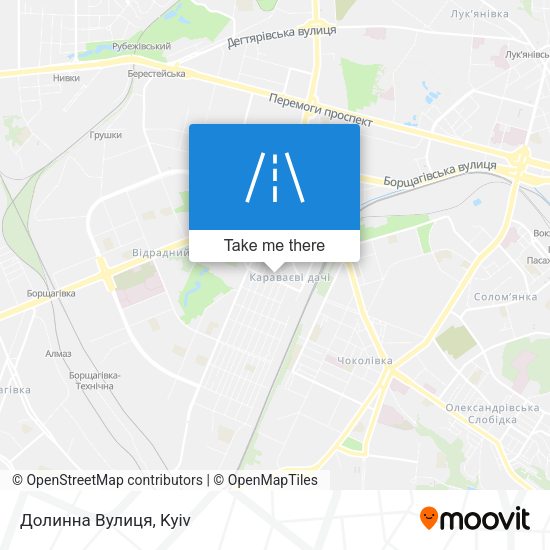 Долинна Вулиця map