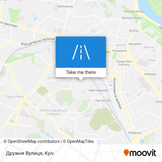 Дружня Вулиця map