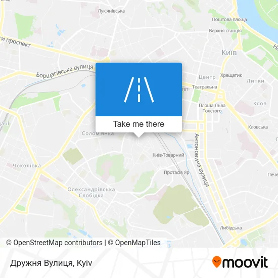 Карта Дружня Вулиця