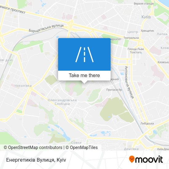 Енергетиків Вулиця map