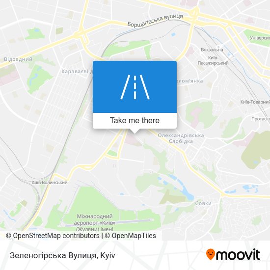Зеленогірська Вулиця map
