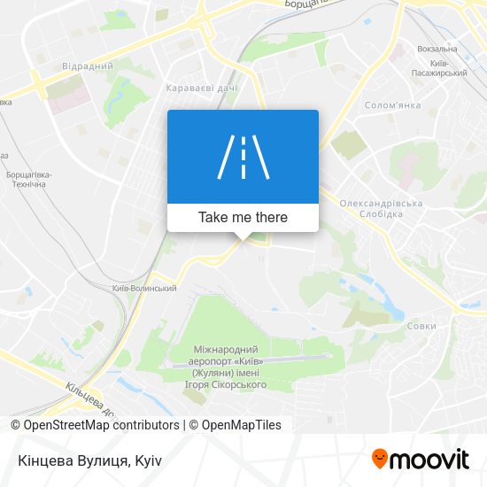 Кінцева Вулиця map