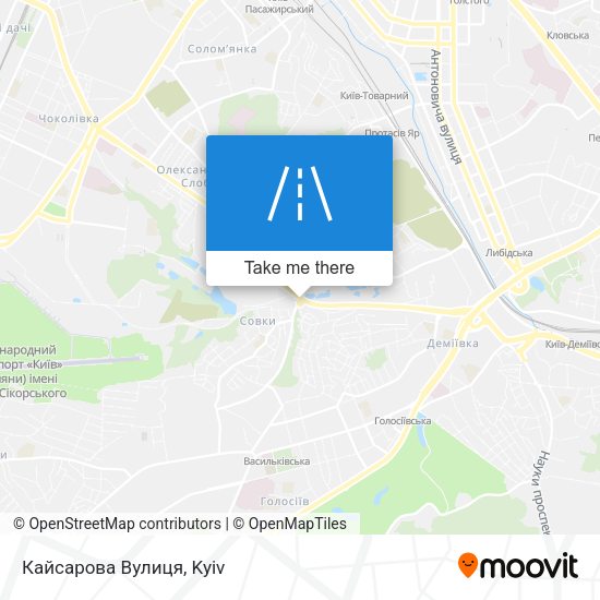 Кайсарова Вулиця map