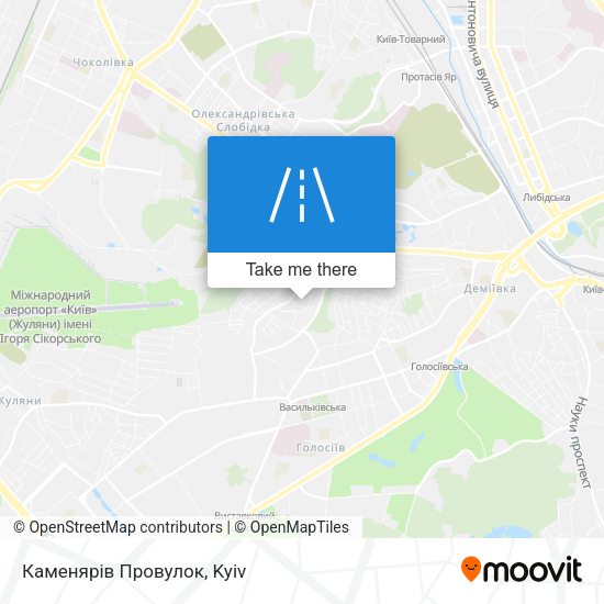Каменярів Провулок map