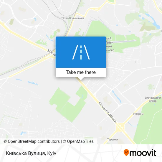 Карта Київська Вулиця