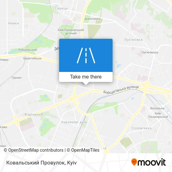 Карта Ковальський Провулок