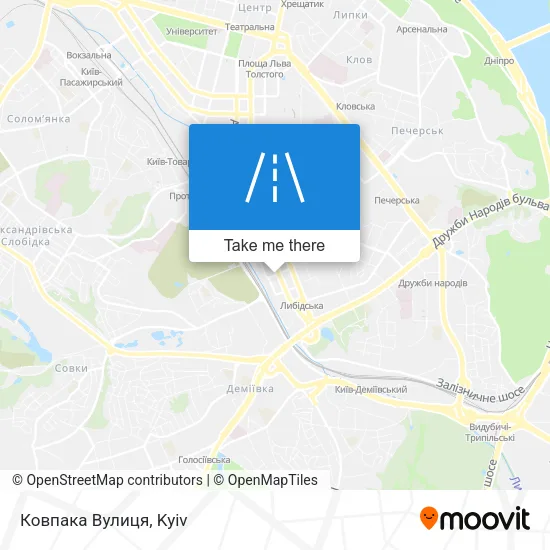 Карта Ковпака Вулиця