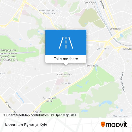 Козацька Вулиця map