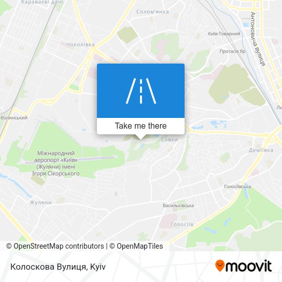 Колоскова Вулиця map
