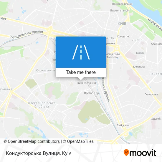 Карта Кондукторська Вулиця