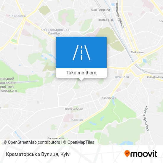 Краматорська Вулиця map