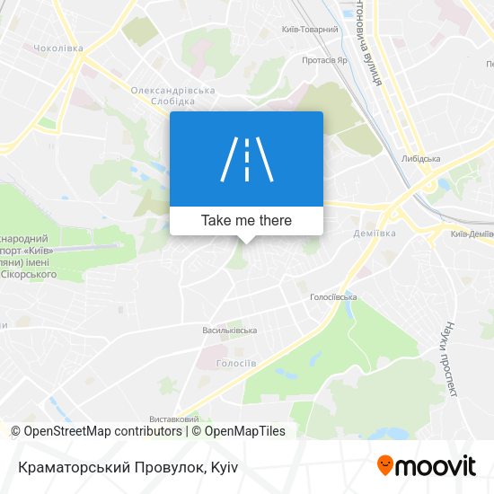 Краматорський Провулок map