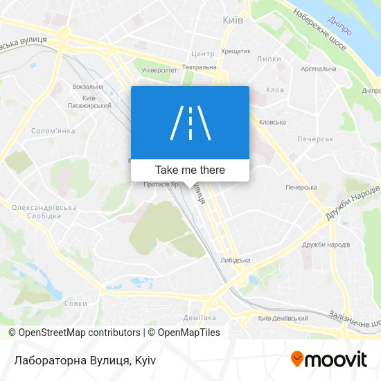 Карта Лабораторна Вулиця