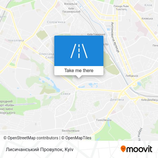 Лисичанський Провулок map