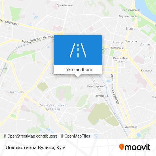 Локомотивна Вулиця map