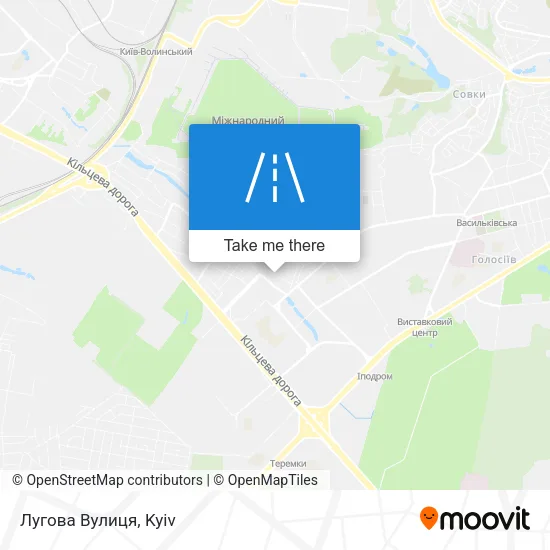 Карта Лугова Вулиця