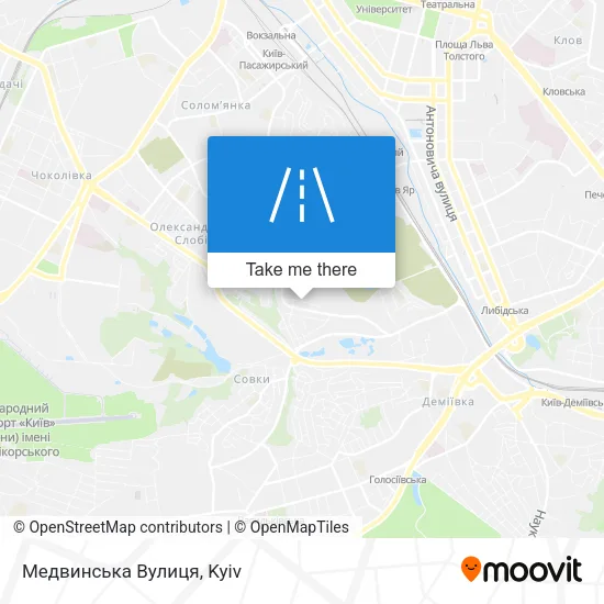 Карта Медвинська Вулиця