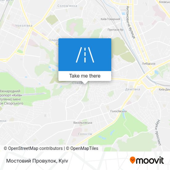 Карта Мостовий Провулок