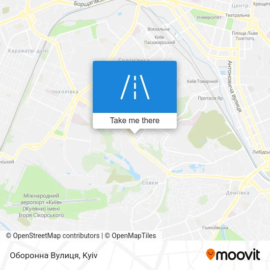 Карта Оборонна Вулиця