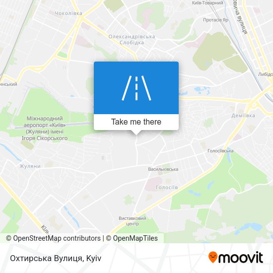 Охтирська Вулиця map