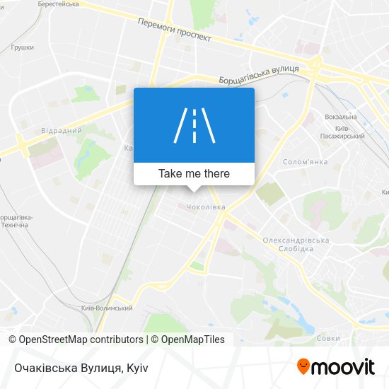 Очаківська Вулиця map