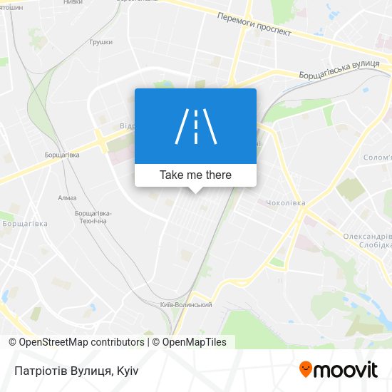 Патріотів Вулиця map