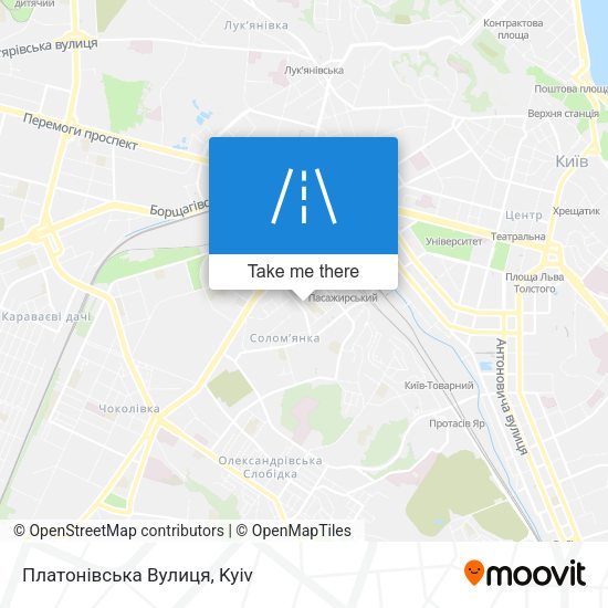 Платонівська Вулиця map