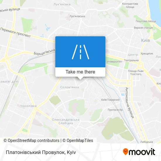 Карта Платонівський Провулок