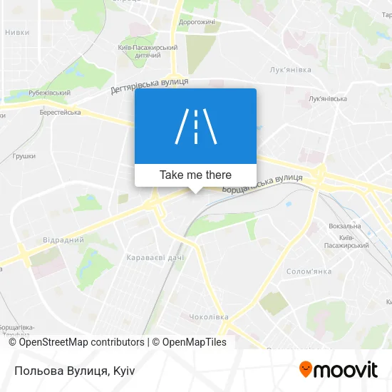 Карта Польова Вулиця