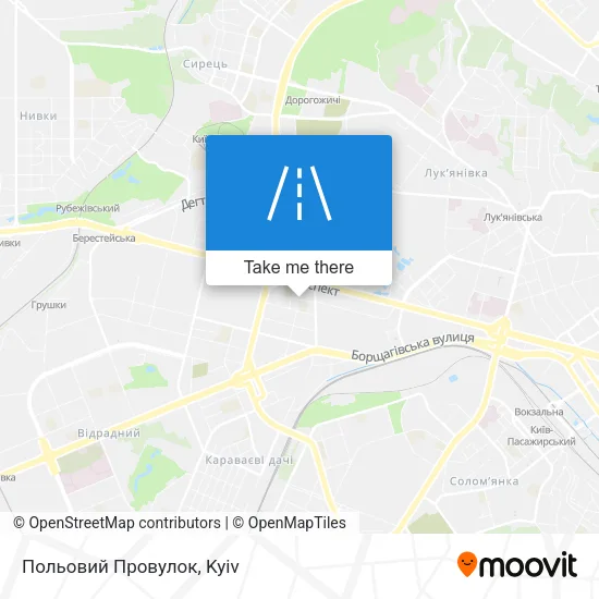 Карта Польовий Провулок