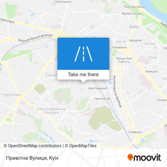 Привітна Вулиця map
