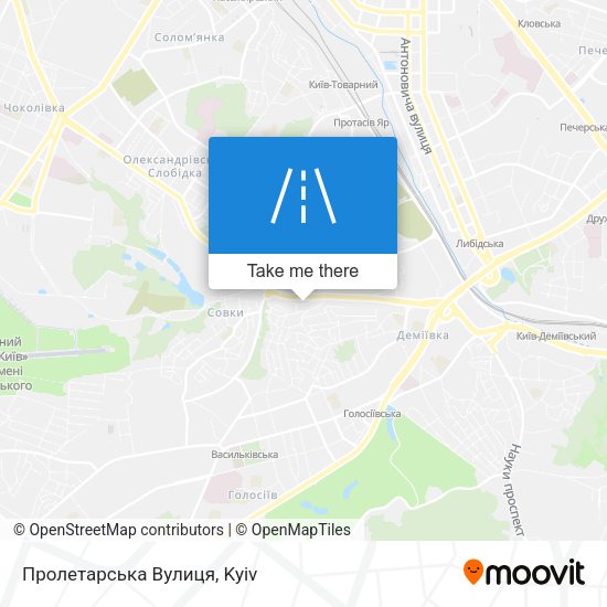 Пролетарська Вулиця map