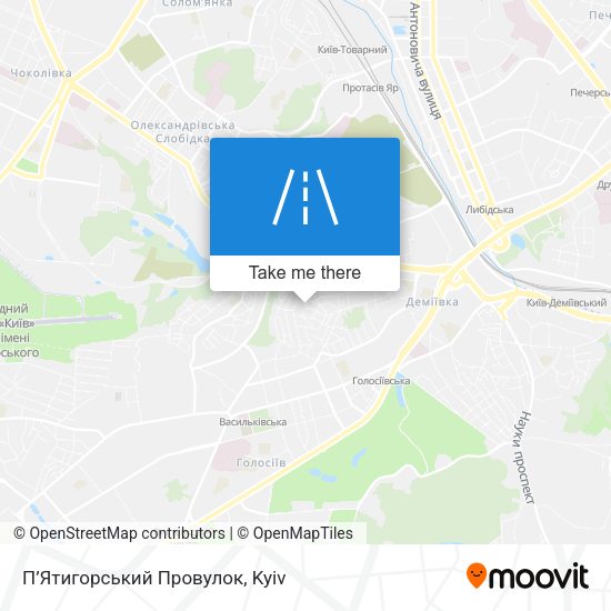 П’Ятигорський Провулок map