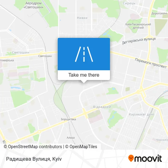 Карта Радищева Вулиця