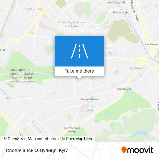 Словечанська Вулиця map