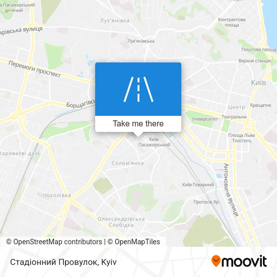 Карта Стадіонний Провулок