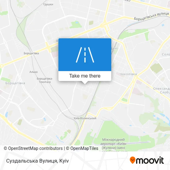 Карта Суздальська Вулиця