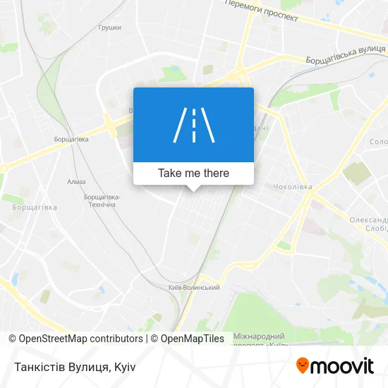 Карта Танкістів Вулиця