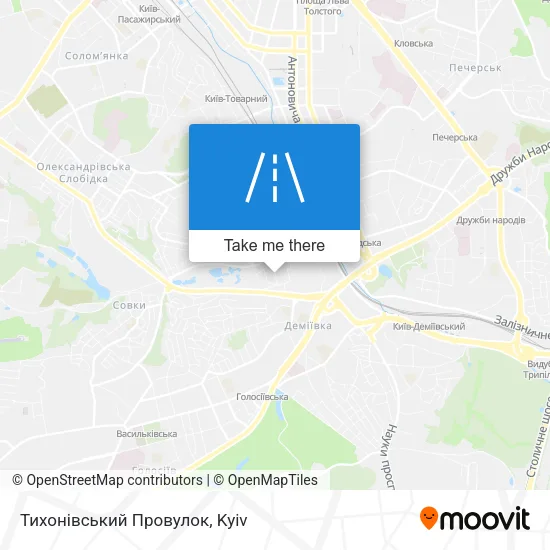 Карта Тихонівський Провулок