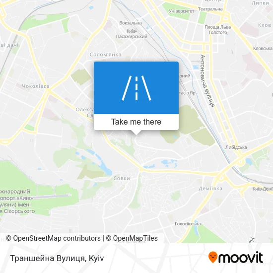 Карта Траншейна Вулиця