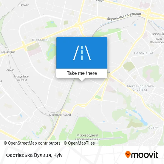 Карта Фастівська Вулиця